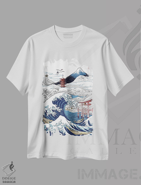 تیشرت طرح دار زمستان برفی در ژاپن، دکور آسیایی اثر آلبرتو پرز | immage.ir