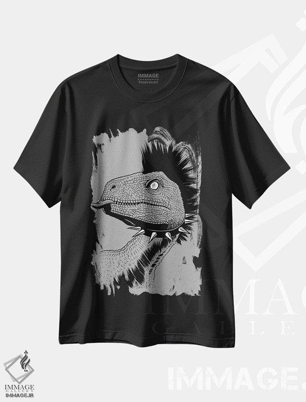 تیشرت طرح دار ولاسیرپتور تاج دار پانکی، هنر دیجیتال اثر آلبرتو پرز | فروشگاه ایماژ