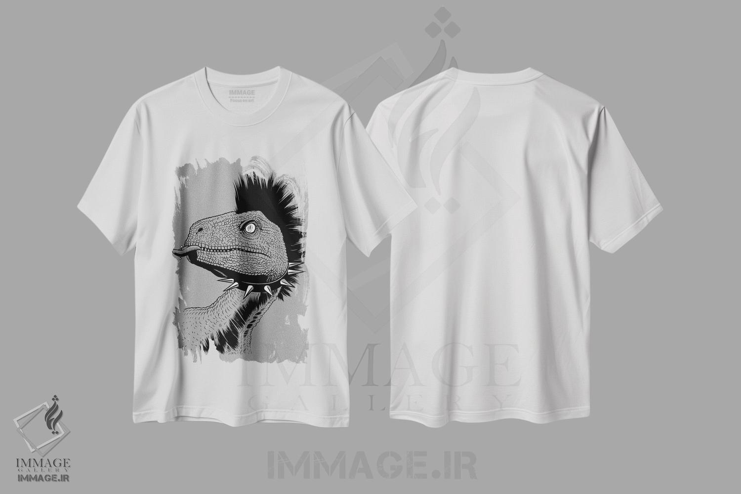 تیشرت طرح دار ولاسیرپتور تاج دار پانکی، هنر دیجیتال اثر آلبرتو پرز | immage.ir