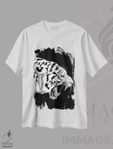 تیشرت طرح دار ببر عصبانی با جوهر هندی، هنر دیجیتال اثر آلبرتو پرز | immage.ir