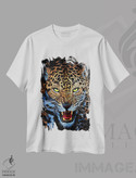 تیشرت طرح دار چهرهٔ پلنگ مهاجم، هنر دیجیتال اثر آلبرتو پرز | immage.ir