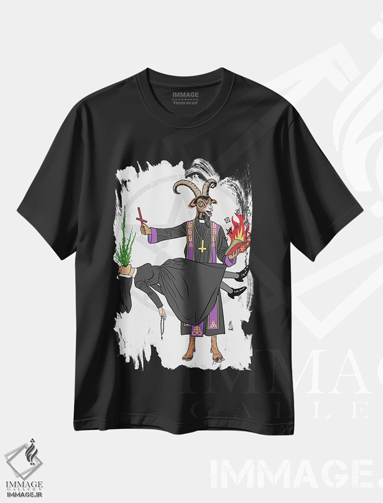 تیشرت طرح دار جن گیری، هنر دیجیتال اثر آلبرتو پرز | فروشگاه ایماژ