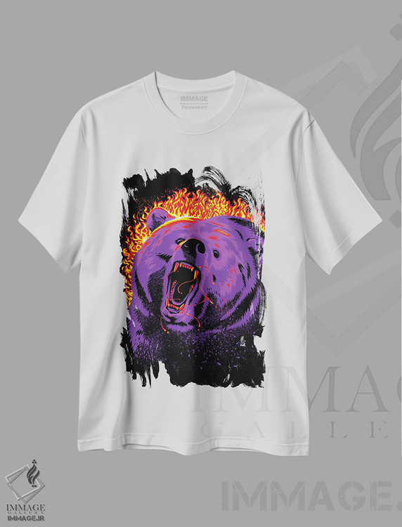 تیشرت طرح دار خرس آتشین، دکوراسیون جایگزین اثر آلبرتو پرز | immage.ir