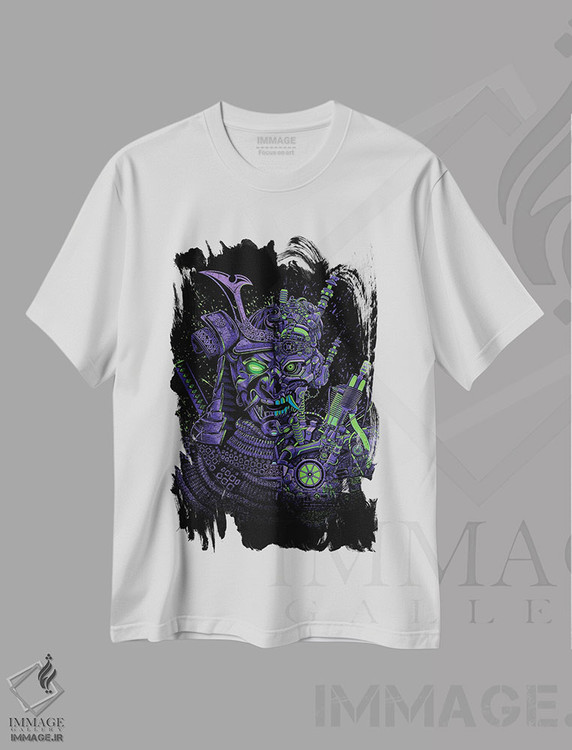 تیشرت طرح دار سامورایی رباتیک، دکوراسیون جایگزین اثر آلبرتو پرز | immage.ir
