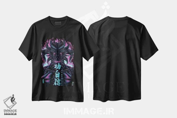 تیشرت طرح دار کانجی رترو جهنمی، دکوراسیون جایگزین اثر آلبرتو پرز | فروشگاه ایماژ