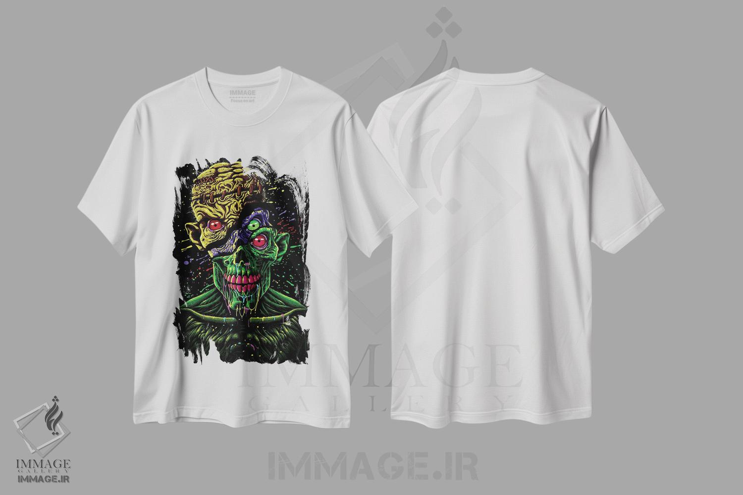تیشرت طرح دار زامبی درون زامبی دیگر، دکوراسیون جایگزین اثر آلبرتو پرز | immage.ir