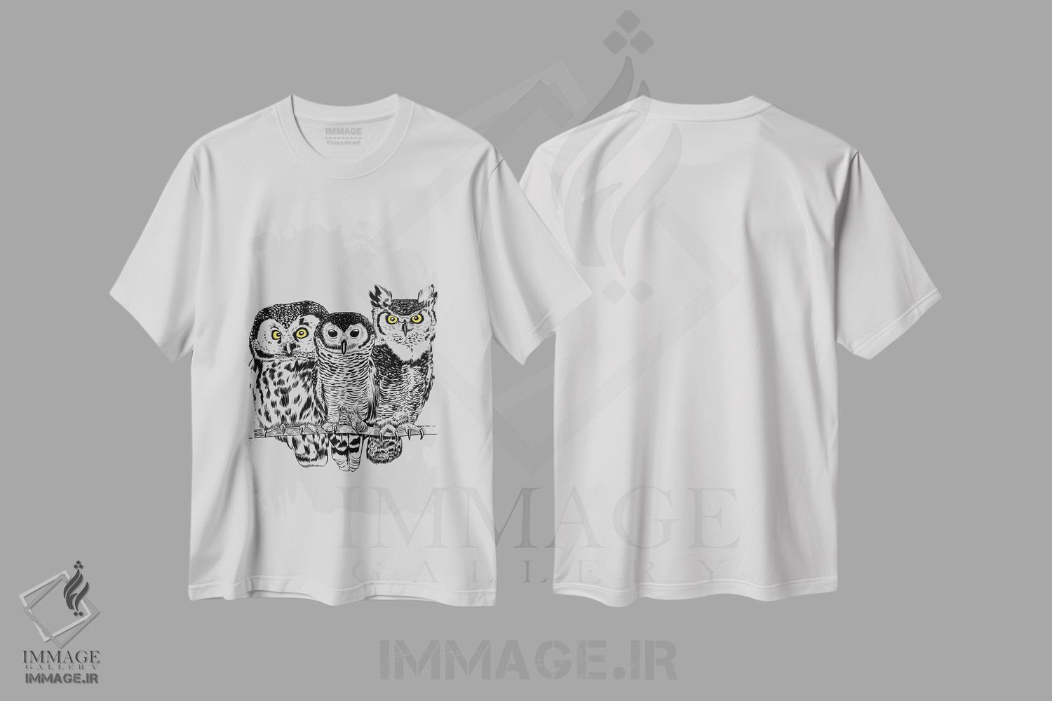 تیشرت طرح دار سه جغد، دکور کلبه و لژ اثر آلبرتو پرز | immage.ir
