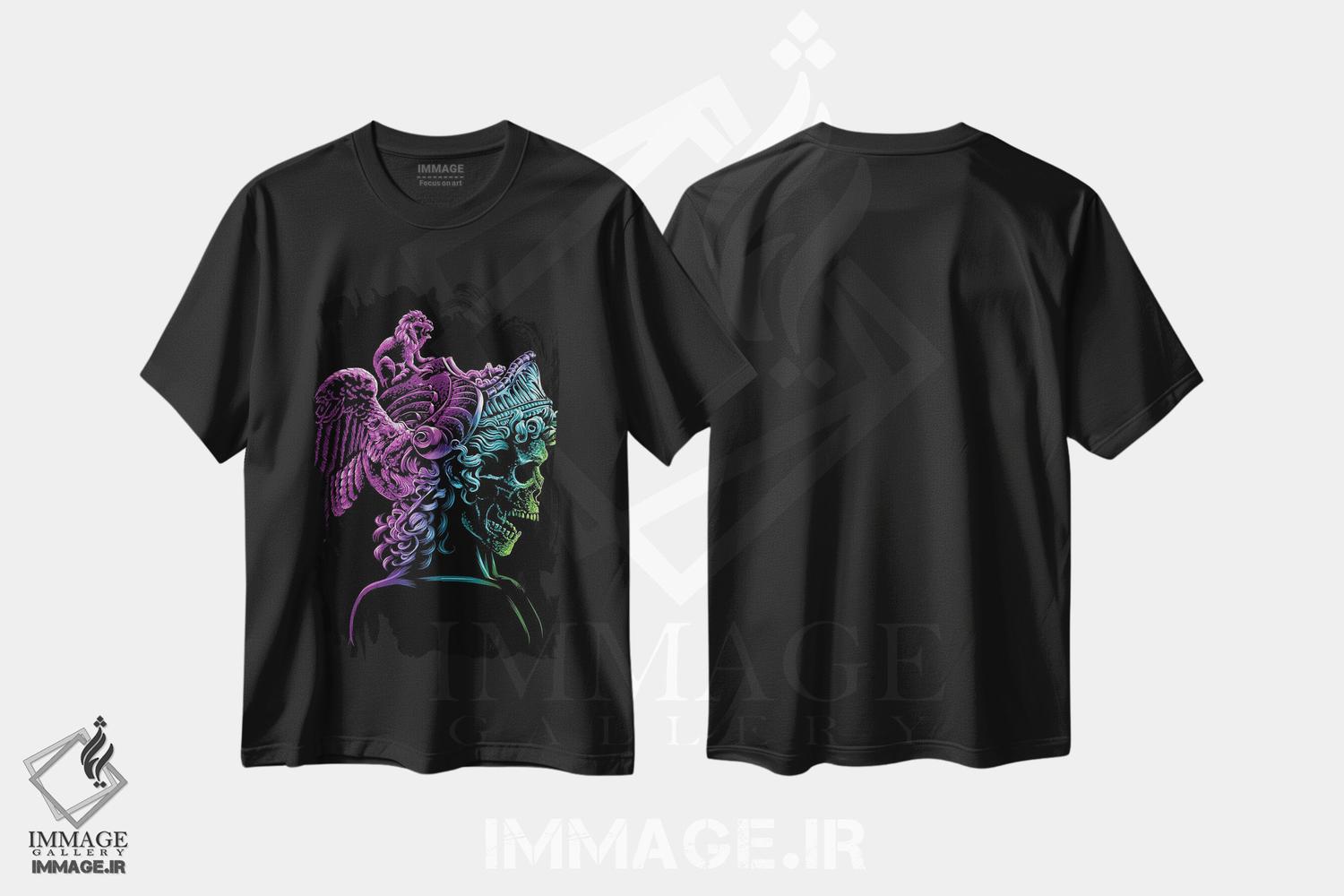 تیشرت طرح دار مجسمه یونانی، هنر دیجیتال اثر آلبرتو پرز | فروشگاه ایماژ