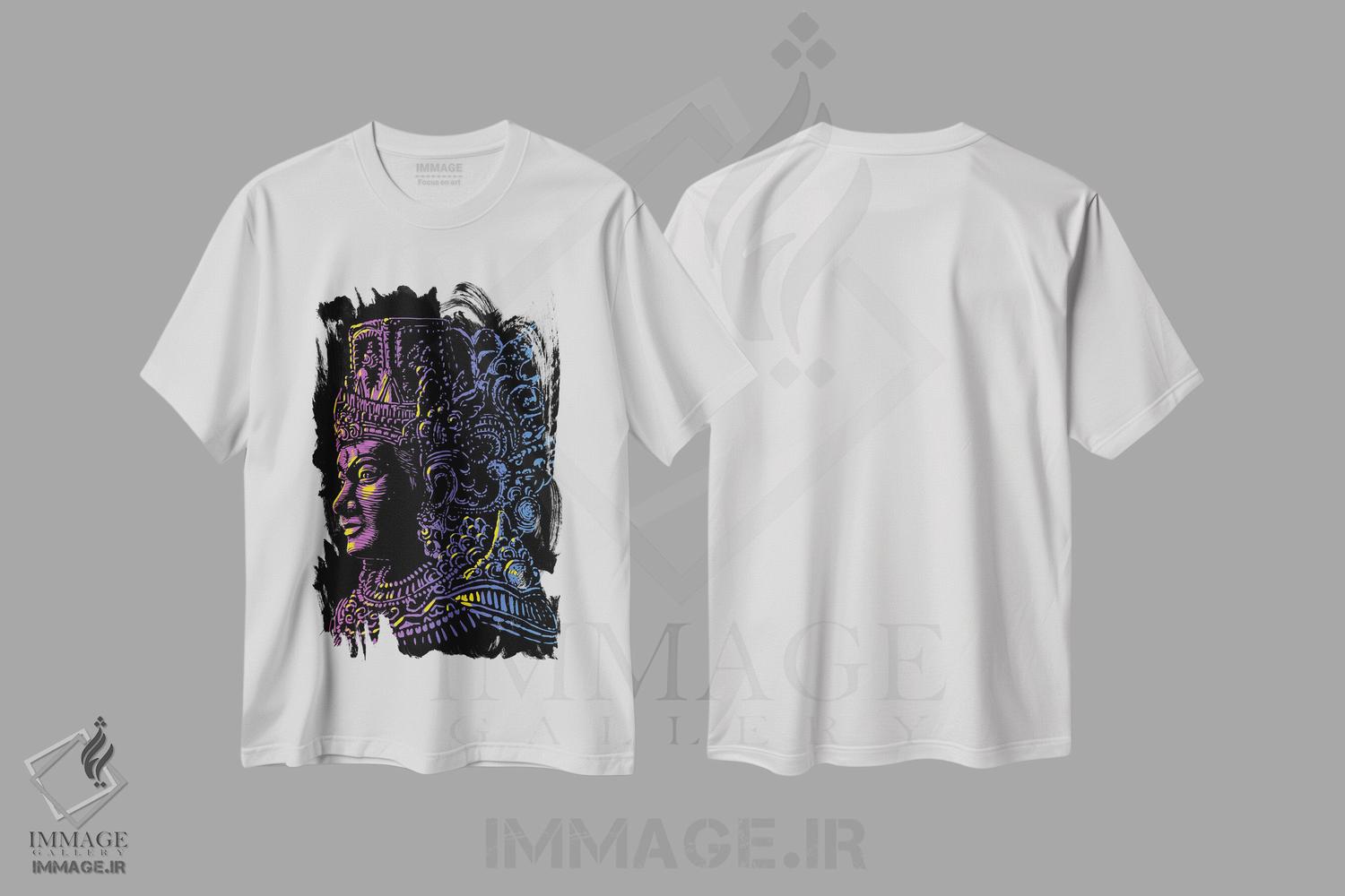 تیشرت طرح دار خدای هندو رترو، هنر دیجیتال اثر آلبرتو پرز | immage.ir