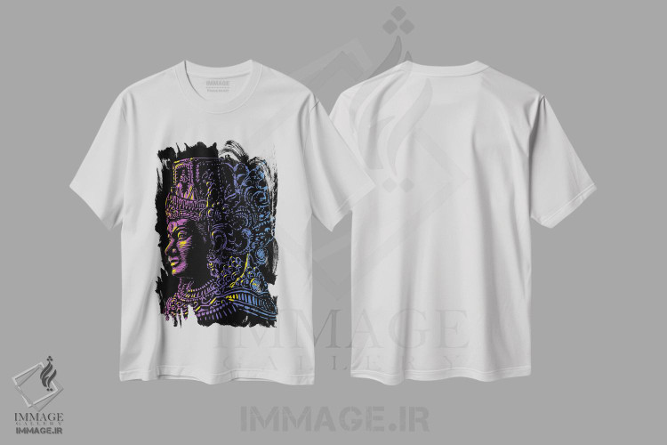 تیشرت طرح دار خدای هندو رترو، هنر دیجیتال اثر آلبرتو پرز | immage.ir