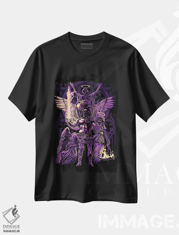 تیشرت طرح دار جنگجوی جمجمه جادویی، هنر دیجیتال اثر آلبرتو پرز | فروشگاه ایماژ