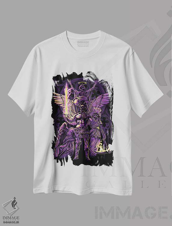 تیشرت طرح دار جنگجوی جمجمه جادویی، هنر دیجیتال اثر آلبرتو پرز | immage.ir
