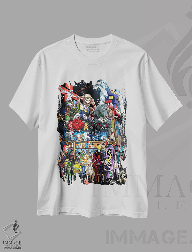تیشرت طرح دار انیمه در ژاپن، هنر دیجیتال اثر آلبرتو پرز | immage.ir