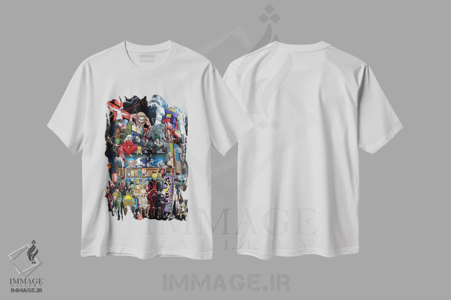 تیشرت طرح دار انیمه در ژاپن، هنر دیجیتال اثر آلبرتو پرز | immage.ir