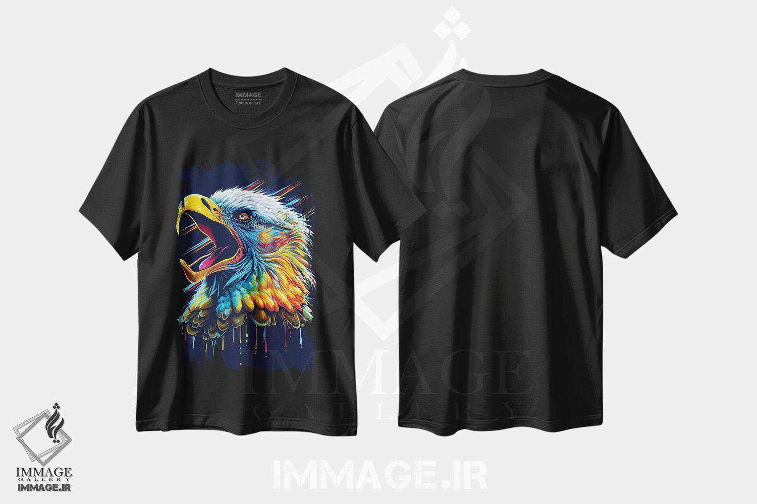 تیشرت طرح دار فریاد عقاب، هنر دیجیتال اثر آلبرتو پرز | فروشگاه ایماژ