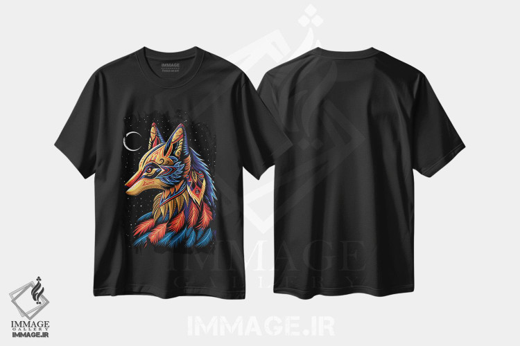 تیشرت طرح دار روباه با گیرنده رویا، تزئینی اثر آلبرتو پرز | فروشگاه ایماژ