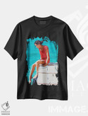 تیشرت طرح دار آزمایش آب ها، دکور ساحلی اثر آنتوان رنو | فروشگاه ایماژ