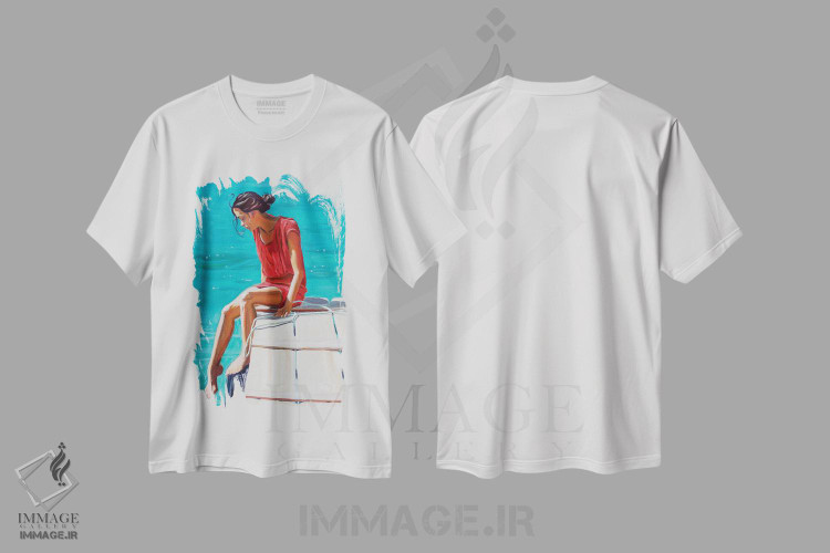 تیشرت طرح دار آزمایش آب ها، دکور ساحلی اثر آنتوان رنو | immage.ir