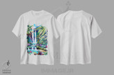 تیشرت طرح دار آبشار بهشت، دکور ساحلی اثر جان کلارک | immage.ir