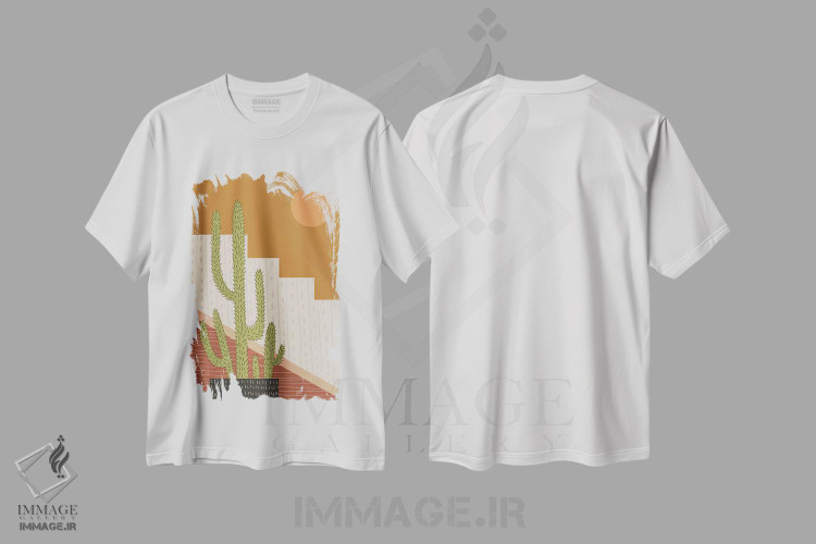 تیشرت طرح دار برومن K2-۴۵، تزئینی اثر آرت میرانو | immage.ir