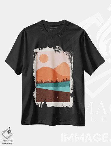 تیشرت طرح دار برومن K2-۵۲، تزئینی اثر آرت میرانو | فروشگاه ایماژ