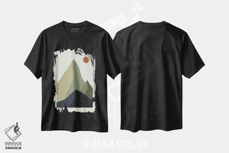 تیشرت طرح دار برومن K2-۵۰، تزئینی اثر آرت میرانو | فروشگاه ایماژ