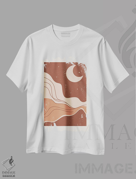 تیشرت طرح دار برومن K2-۵۱، تزئینی اثر آرت میرانو | immage.ir