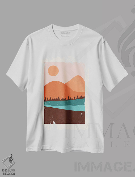 تیشرت طرح دار برومن K2-۵۲، تزئینی اثر آرت میرانو | immage.ir
