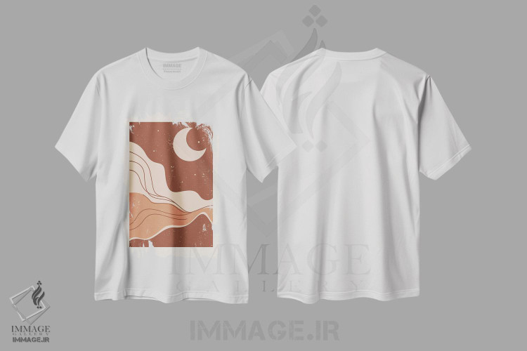 تیشرت طرح دار برومن K2-۵۱، تزئینی اثر آرت میرانو | immage.ir