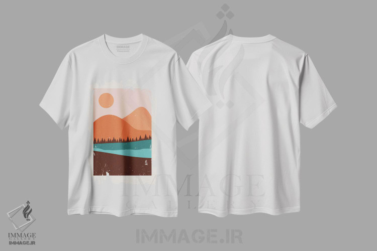 تیشرت طرح دار برومن K2-۵۲، تزئینی اثر آرت میرانو | immage.ir