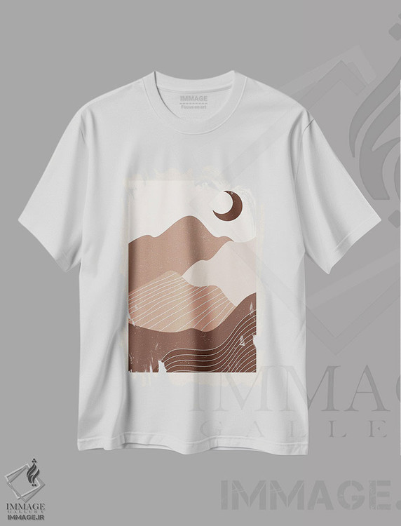 تیشرت طرح دار برومن K2-۶۵، تزئینی اثر آرت میرانو | immage.ir
