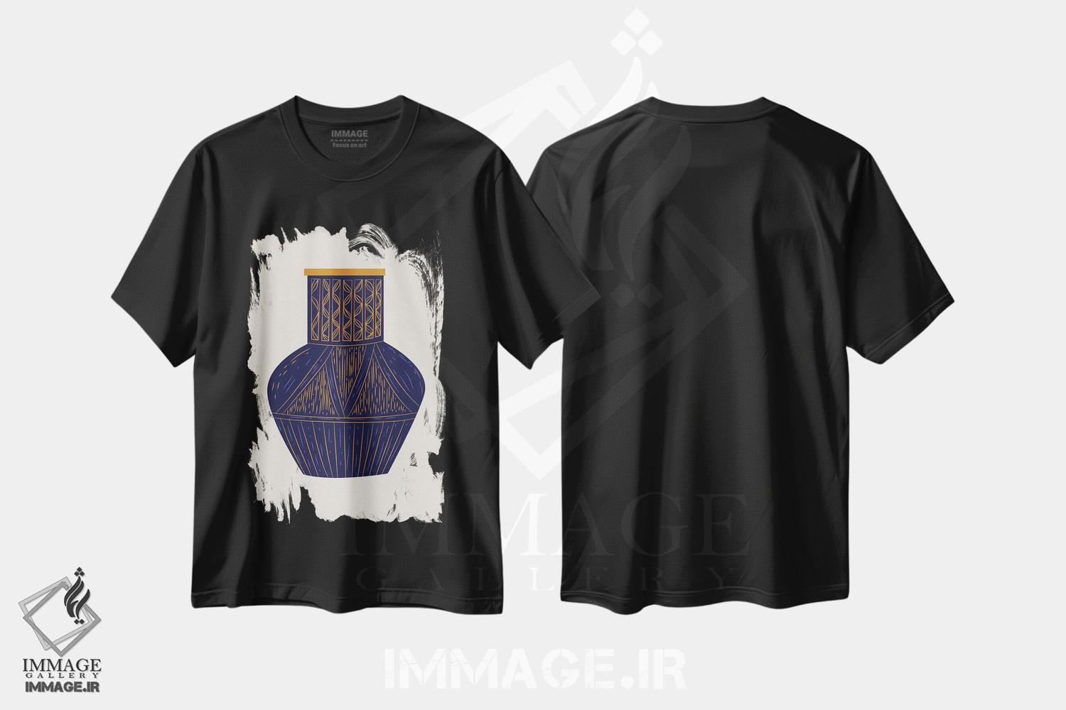 تیشرت طرح دار موگفه J8-۳۵، تزئینی اثر آرت میرانو | فروشگاه ایماژ