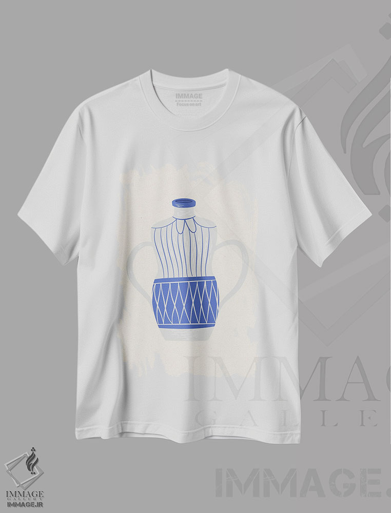 تیشرت طرح دار موگفه J8-۳۷، تزئینی اثر آرت میرانو | immage.ir