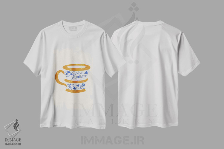 تیشرت طرح دار موگفه J8-۳۸، تزئینی اثر آرت میرانو | immage.ir