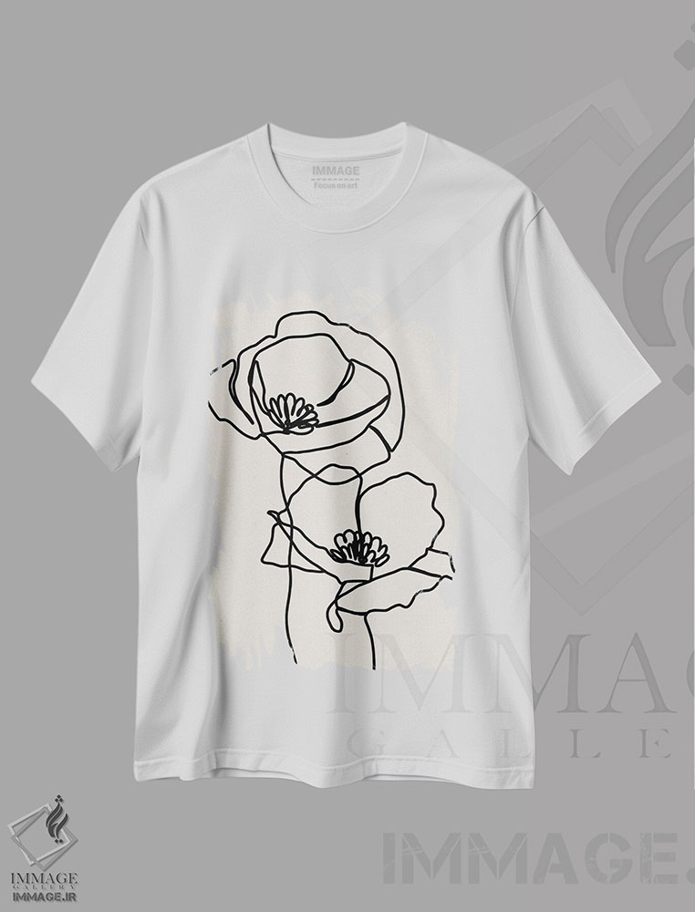 تیشرت طرح دار تاپفوس H5-۵۱، تزئینی اثر آرت میرانو | immage.ir