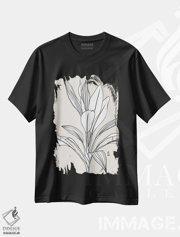 تیشرت طرح دار تاپفوس H5-۶۲، تزئینی اثر آرت میرانو | فروشگاه ایماژ