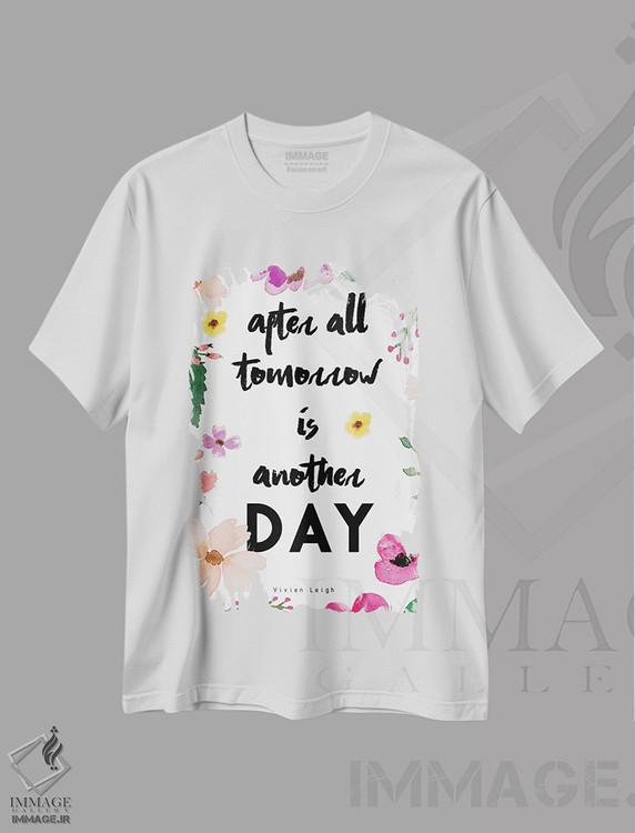تیشرت طرح دار در نهایت فردا...، تایپوگرافی اثر آرت میرانو | immage.ir