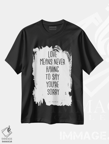 تیشرت طرح دار علی مک گراو، تایپوگرافی اثر آرت میرانو | فروشگاه ایماژ