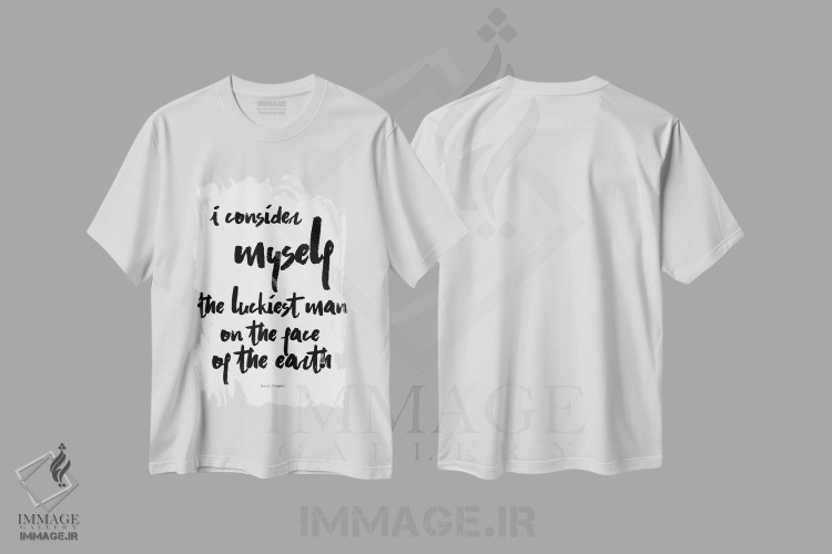 تیشرت طرح دار گری کوپر، تایپوگرافی اثر آرت میرانو | immage.ir