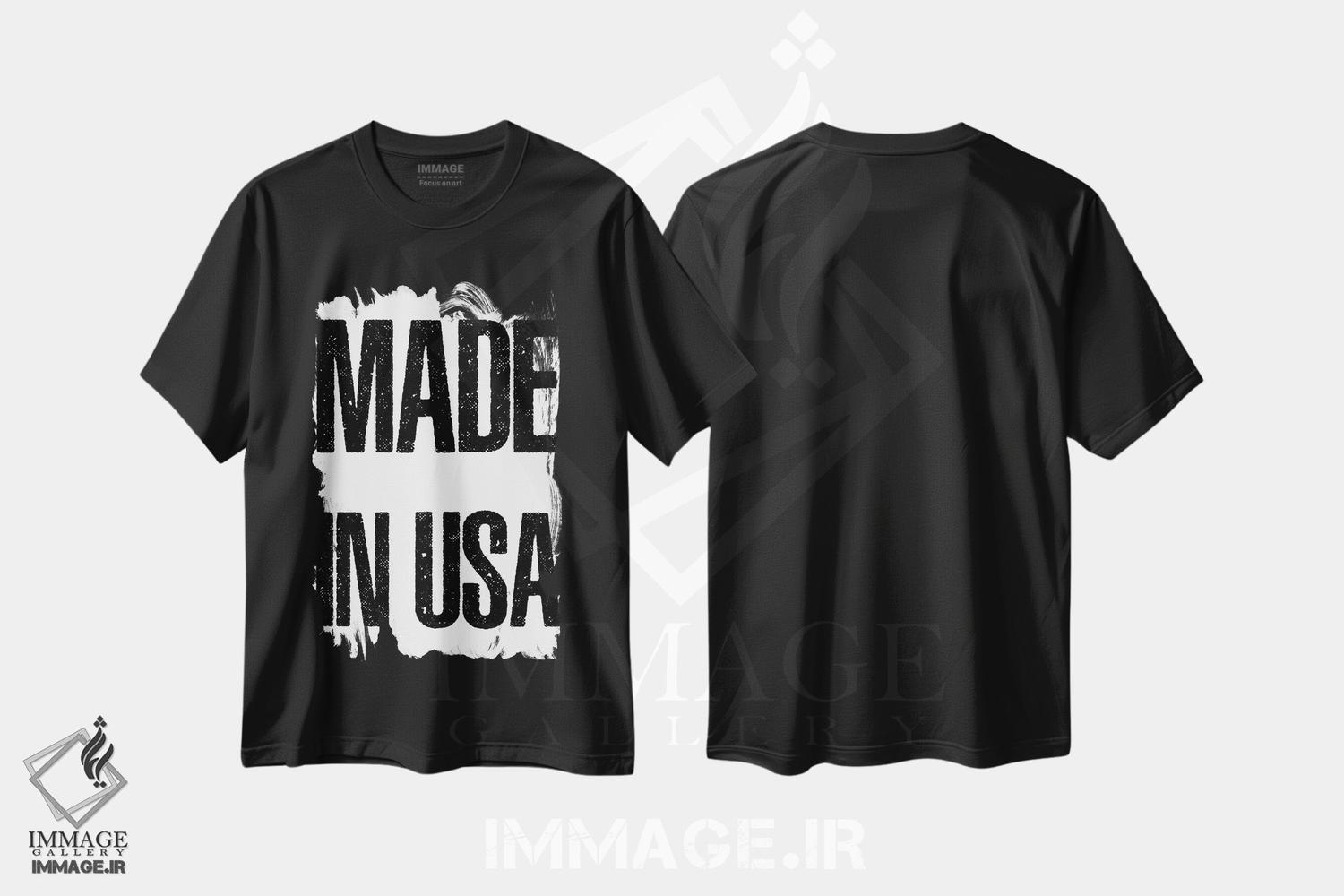 تیشرت طرح دار ساخت آمریکا، دکور آمریکایی اثر آرت میرانو | فروشگاه ایماژ