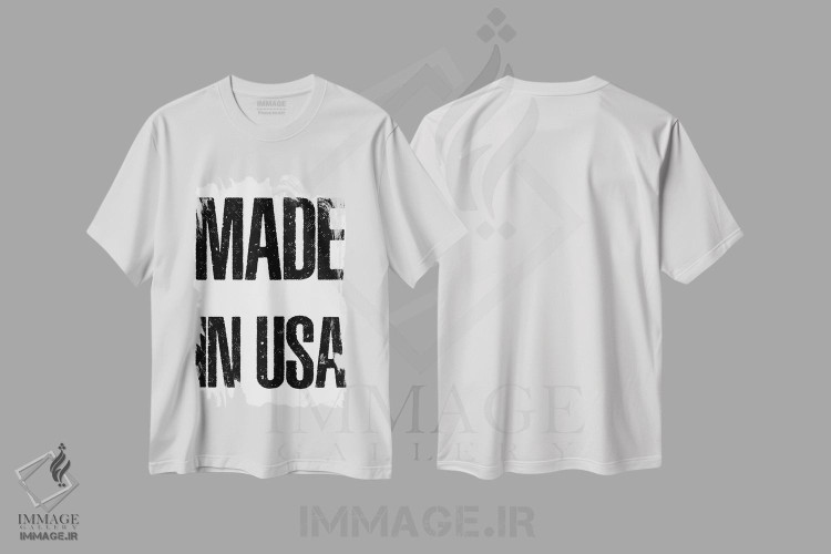 تیشرت طرح دار ساخت آمریکا، دکور آمریکایی اثر آرت میرانو | immage.ir