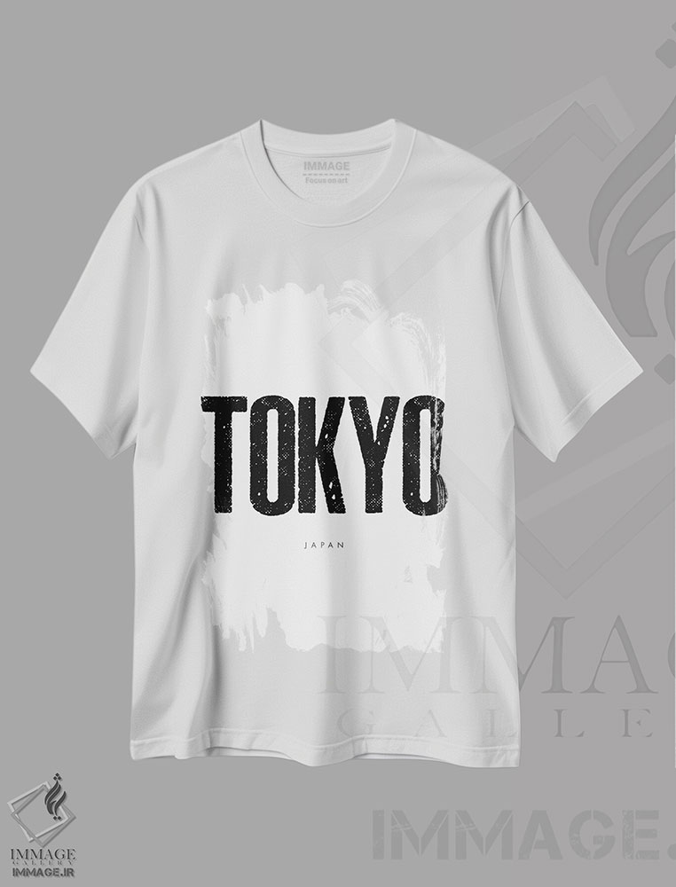 تیشرت طرح دار توکیو ژاپن، دکور آسیایی اثر آرت میرانو | immage.ir