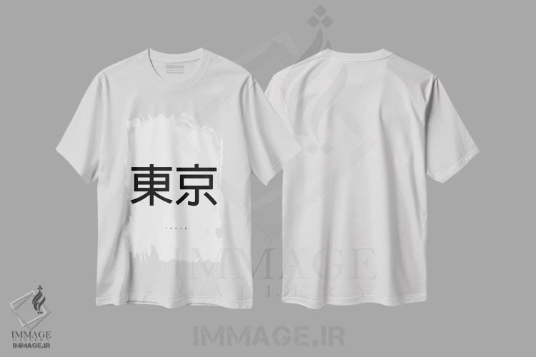 تیشرت طرح دار توکیو، دکور آسیایی اثر آرت میرانو | immage.ir