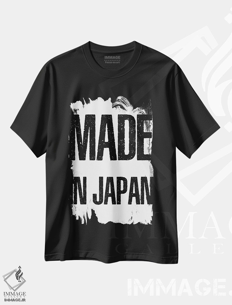 تیشرت طرح دار ساخت ژاپن، دکور آسیایی اثر آرت میرانو | فروشگاه ایماژ