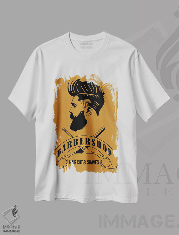 تیشرت طرح دار آرایشگاه؛ کوتاهی مو و اصلاح I، هنر دیجیتال اثر آرت میرانو | immage.ir