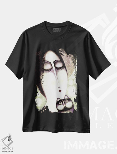 تیشرت طرح دار هلی، مدیوم اثر آرت میرانو | فروشگاه ایماژ