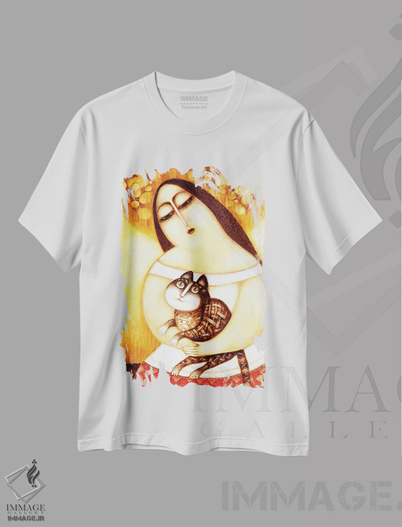 تیشرت طرح دار سیلوی، مدیوم اثر آرت میرانو | immage.ir
