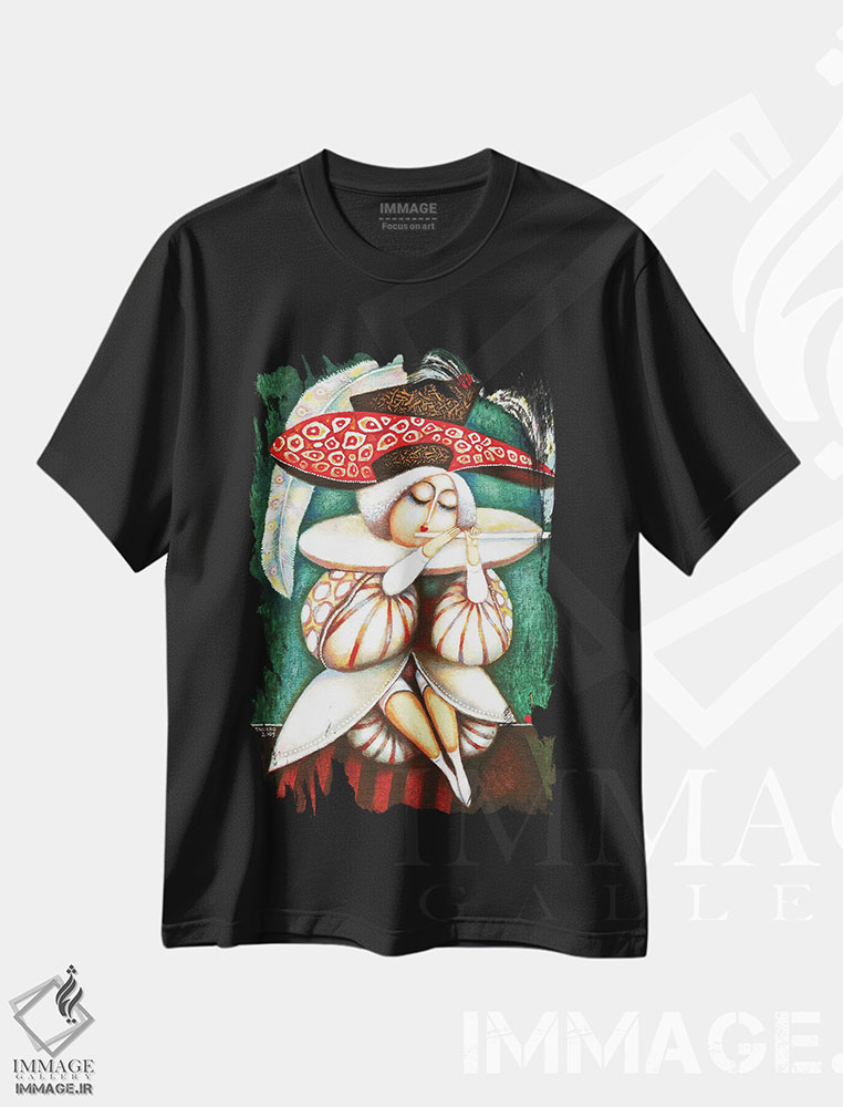 تیشرت طرح دار امورت، مدیوم اثر آرت میرانو | فروشگاه ایماژ