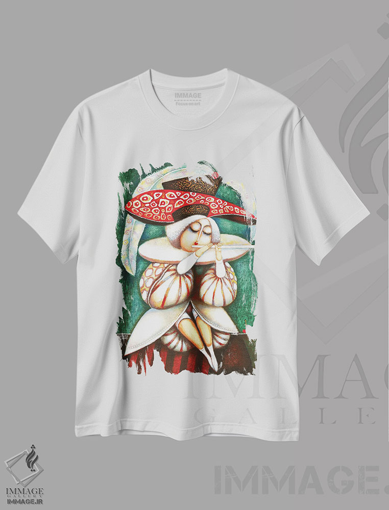تیشرت طرح دار امورت، مدیوم اثر آرت میرانو | immage.ir