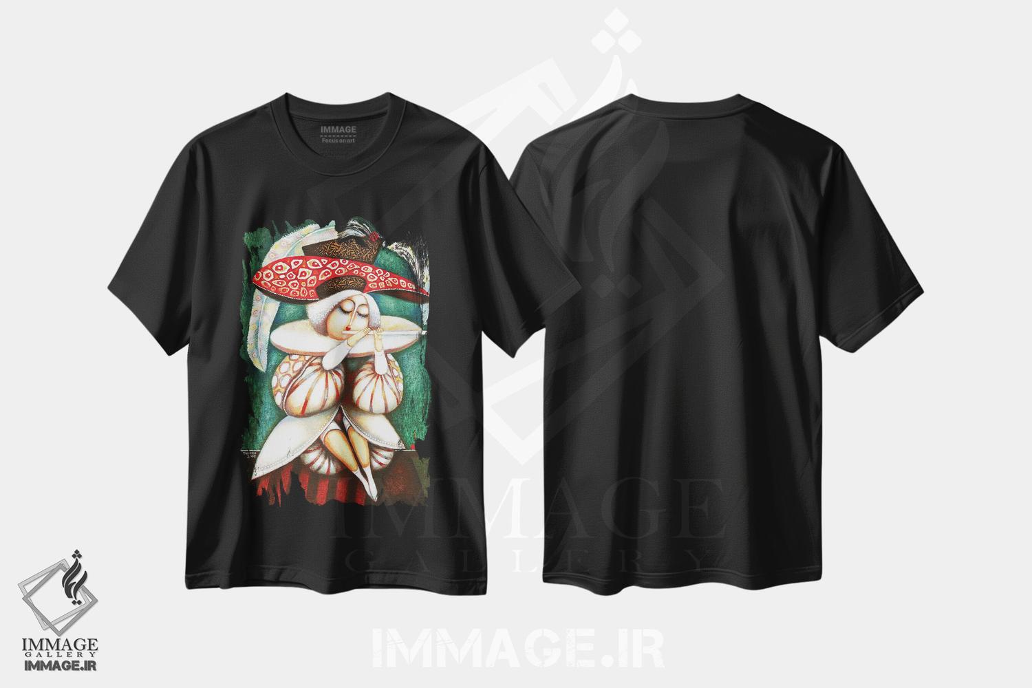 تیشرت طرح دار امورت، مدیوم اثر آرت میرانو | فروشگاه ایماژ